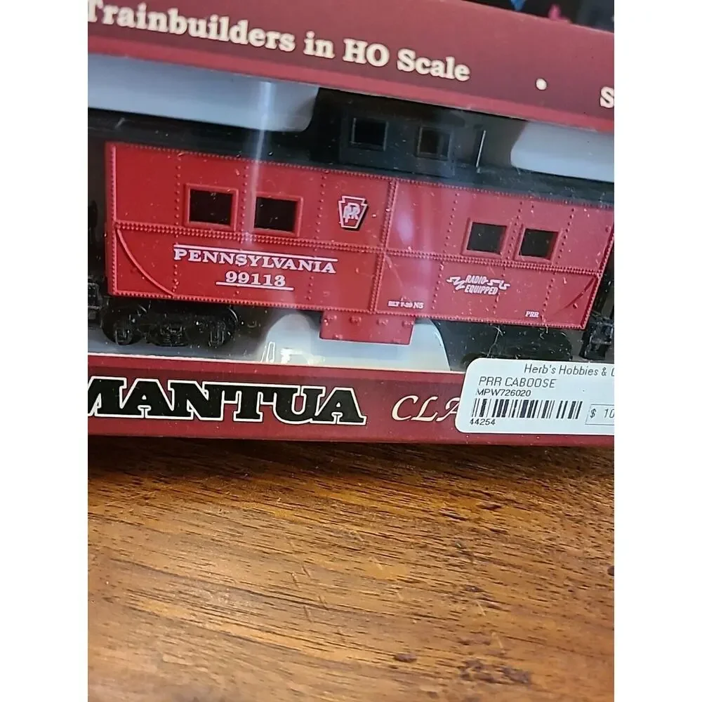 Mantua Classics HO Scale 36' Steel Caboose Pennsy In Box MODEL Train